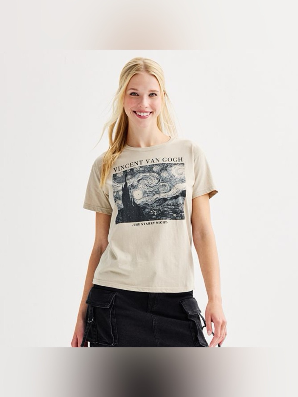 Mighty Fine Vincent Van Gogh The Starry Night Graphic Tee Medium